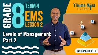 Gr8 EMS Economics amp Entrepreneurship  Term 4 Lesson 2  Levels of Management Part 2 [upl. by Nilrak]