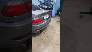 bmw e46 325ci exhaust sound  headers  eisenmann muffler [upl. by Arhna835]