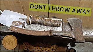 DONT THROW AWAY Your Estwing Leather Handled Hatchet  Restore your AXE Using Real Leather [upl. by Nnep862]