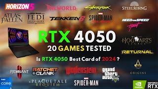 RTX 4050 Laptop Gaming Test in 2024  is it Enough for gaming in 2024 [upl. by Westlund]