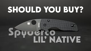 Spyderco Lil Native Compression Lock S30V [upl. by Eimme]