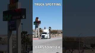 TRUCK SPOTTING 01082  BARSTOW automobile semitrailer trucking [upl. by Aeslehs]