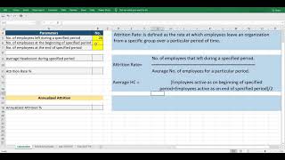 Attrition Rate Explanation Formula and Calculation  Employee Attrition [upl. by Lune]