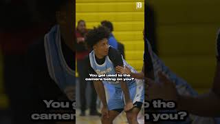 Mikey Williams is used to all the camera at his games 🤷🏽‍♂️ aau mikeywilliams micd micdup bball [upl. by Ozmo]