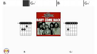 PLAYER Baby come back FCN GUITAR CHORDS amp LYRICS [upl. by Gwenny]