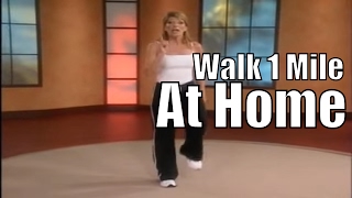 1 Mile In Home Walk  Walking Workout Videos [upl. by Naihtsirc]