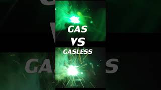 Gas VS Gasless welding [upl. by Almund]