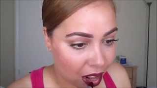 Fall Glam Makeup Tutorial 2014 ftMAC SIN LIPSTICK [upl. by Ailad]