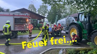 Wenn die Hütte brennt  Löschwasser mit dem Güllefass [upl. by Orazio]