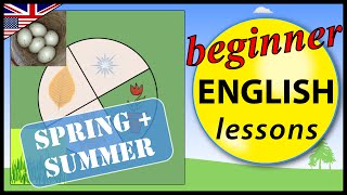 Time  spring and summer in English  Beginner English Lessons for Children [upl. by Pettit57]