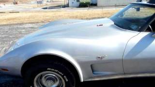 1977 Silver Corvette L82 4spd [upl. by Saeger]