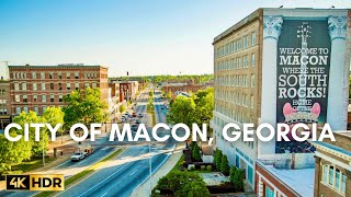 DRIVING THE HISTORIC CITY of MACON GEORGIA  4K SCENIC VIEW  ANCIENT CIVIC CITY ancient georgia [upl. by Hock616]