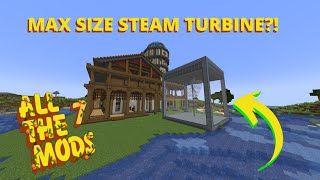 All The Mods 7  ep17  Massive Mekanism Steam Turbine [upl. by Razec]