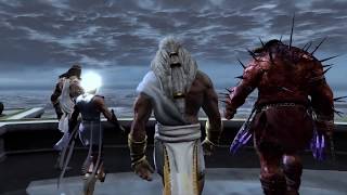 God of War III  Zeus organiza la defensa del monte Olimpo ante el asedio de Kratos [upl. by Yttel]