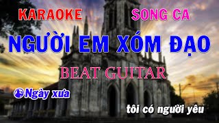 Karaoke Người Em Xóm Đạo Song Ca Beat Guitar Trọng Trần Guitar [upl. by Lihkin102]