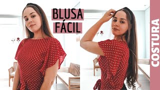 BLUSA DE VERÃO SUPER FÁCIL  ELLEN BORGES [upl. by Ahsitneuq433]