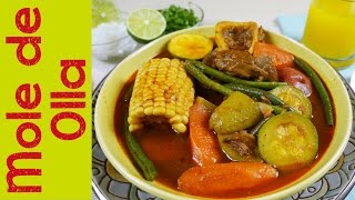 Mole de Olla Caldo de res Comida Mexicana  Mi Cocina Rápida ft Super Amas de Casa [upl. by Akerue597]