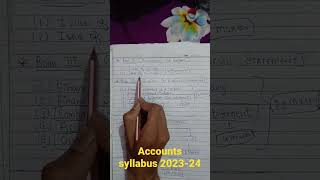 Accounts Syllabus 2023  24 accounts class12 syllabus2023 [upl. by Nawiat]