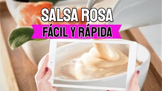 🥇 Salsa Rosa tradicional  Salsa rosada casera ✅RECETAS FÁCILES Y RÁPIDAS [upl. by Catina724]