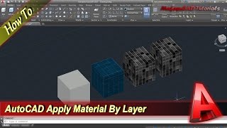 Autocad How To Apply Material By Layer [upl. by Asiar]