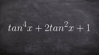 How to factor a trinomial of a trig identity [upl. by Eltsyrhc]