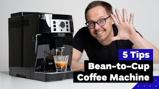 5 Tips For Better Coffee With Automatic Espresso Machine feat DeLonghi Magnifica S [upl. by Iolande]