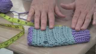 The crochet ribbing for a fingerless glove [upl. by Crosley712]