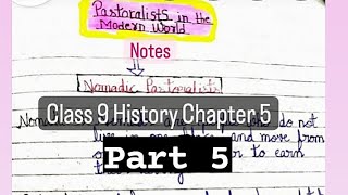 Pastoralists in Modern World Class 9 History chapter 5 Notes Part 5 study youtube class9 [upl. by Anawit]