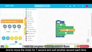 Coding a motor in GoGo Board [upl. by Mazlack]