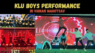 KLU Boys Group Dance in Vignan Mahotsav  2nd prize winners  HunterX Crew  Tere Pyaar Flower Dance [upl. by Kucik]