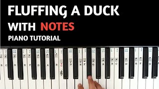 Fluffing A Duck Piano tutorial  Piano tutorial  Fluffing a duck piano tutorial [upl. by Aneed]