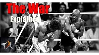 The War  The Most Explosive Fight In Boxing Explained Hagler vs Hearns Fight Breakdown [upl. by Enerehs483]