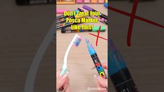 Don’t Treat Your Posca Marker Like This shorts [upl. by Yebloc]