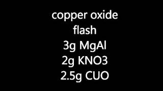 copper oxide flash [upl. by Annayt]