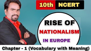 Rise of Nationalism in Europe Class 10  Historical Terms  10th Grade Chapter First History [upl. by Lieno172]