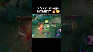 2 Vs 2 savage MOMENT Mobile Legends martis shorts mobilelegends mlbbshorts [upl. by Tippets21]