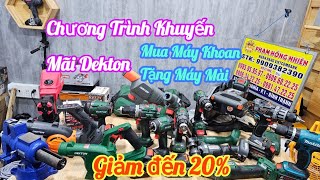 💥😱Tháng 11 combo Dekton siêu ưu đãi  mua máy khoan tặng máy mài Máy Xây Dựng Hồng Nhiên [upl. by Mascia]