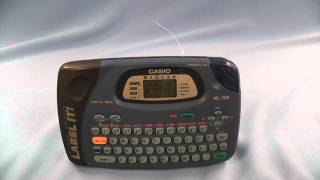 How to use a CASIO KL100 label maker [upl. by Walden]