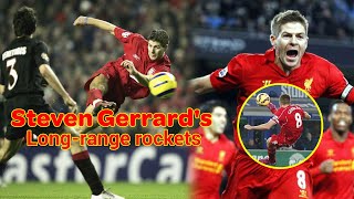 Steven Gerrards BEST GOALS  Longrange rockets [upl. by Enylcaj]