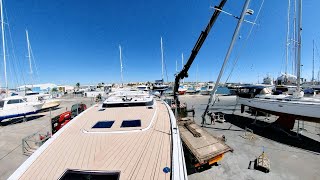 Bavaria Yacht C57  Mast Installation [upl. by Haidebez664]