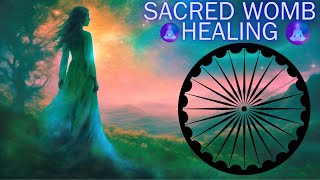 SACRED WOMB HEALING➤ UTERİNE REGENERETİON ➤ UTERİNE WOUNDS ➤PELVIC PAIN ➤PULSEHEALING FREQUENCY HEAL [upl. by Ahsiyn336]