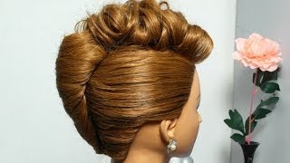 French twist hairstyle for medium hair Prom updo tutorial [upl. by Dot704]