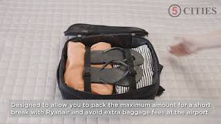 5Cities Ryanair Maximum 40x20x25cm New and Improved BackpackRucksack [upl. by Dalia]