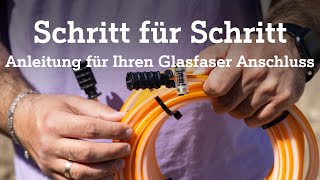 Schritt für Schritt zum Glasfaser Anschluss Anleitung für bauliche Eigenleistungen [upl. by Enitnelav117]