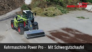 Kehrmaschine Radlader Stapler Traktor Kehrbesen im Einsatz  Fliegl [upl. by Narba458]