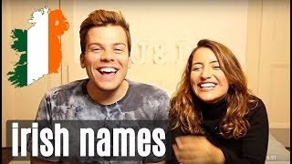 🇮🇪 BRITS PRONOUNCE IRISH NAMES 🇮🇪 [upl. by Celinka]