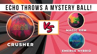 Ebonite Crusher versus Magic Gem and Emerge Hybrid  Ball Review [upl. by Lahey322]