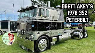 Brett Akey’s 1978 352 Peterbilt Cabover Truck Tour  Beautiful Blend of Original amp Modern [upl. by Ranique]