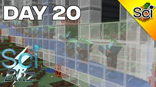 SciCraft Blitz Day 20 Fast Copper Farm  Tunnel Bore [upl. by Ynalem]