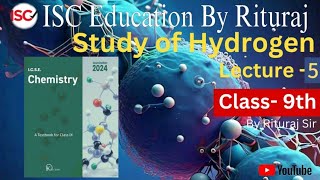 ICSE class 9 chemistry Hydrogen chapter6 Lecture5 line by line [upl. by Longerich]